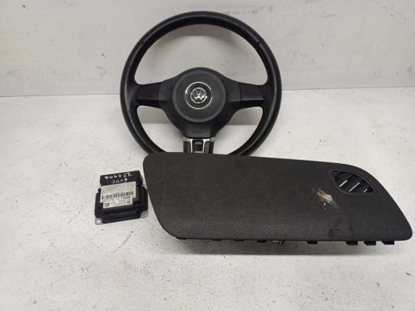 AIRBAG VW POLO 6R 5-PORTE 2009 - 2015 ( AIRBAG TABLEAU DE BORD + VOLANT + BOITIER) - Vue 1